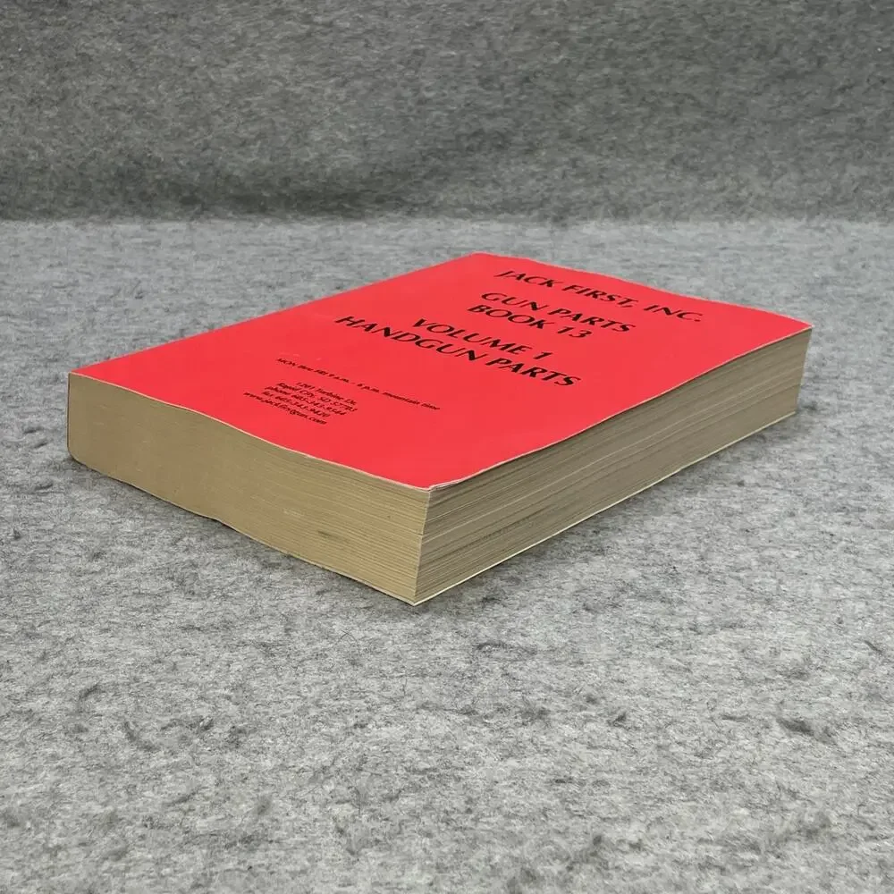Jack First Gun Parts Book 13 volume 1 Handgun Parts